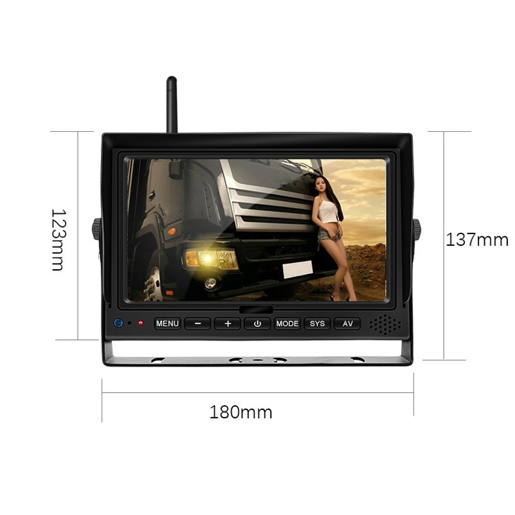 7 Inch Digital Wireless Reversing Image 1080P Video System Truck Monitoring Driving Recorder