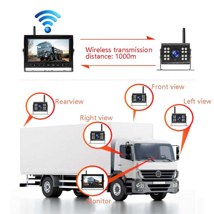 7 Inch Digital Wireless Reversing Image 1080P Video System Truck Monitoring Driving Recorder