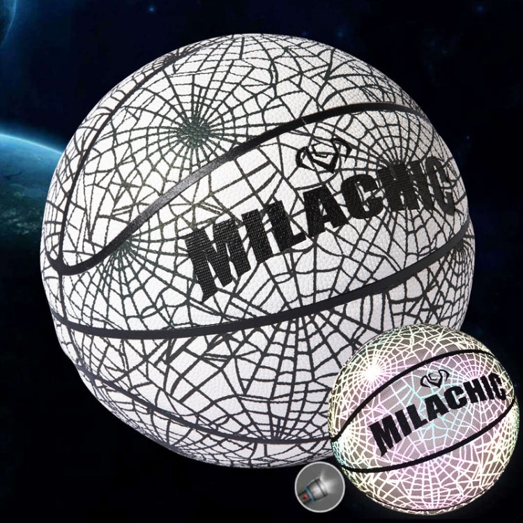 MILACHIC Number 7 Rainbow Reflective Cool Basketball Reluova