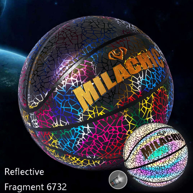 MILACHIC Number 7 Sports Cool Night Light Reflective Basketball Reluova