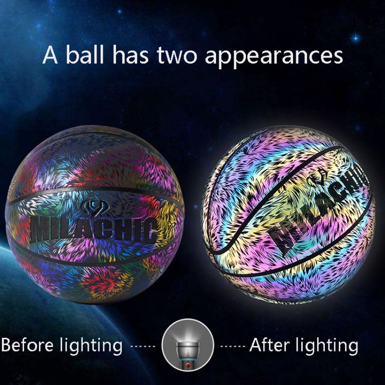 MILACHIC Number 7 Sports Cool Night Light Reflective Basketball