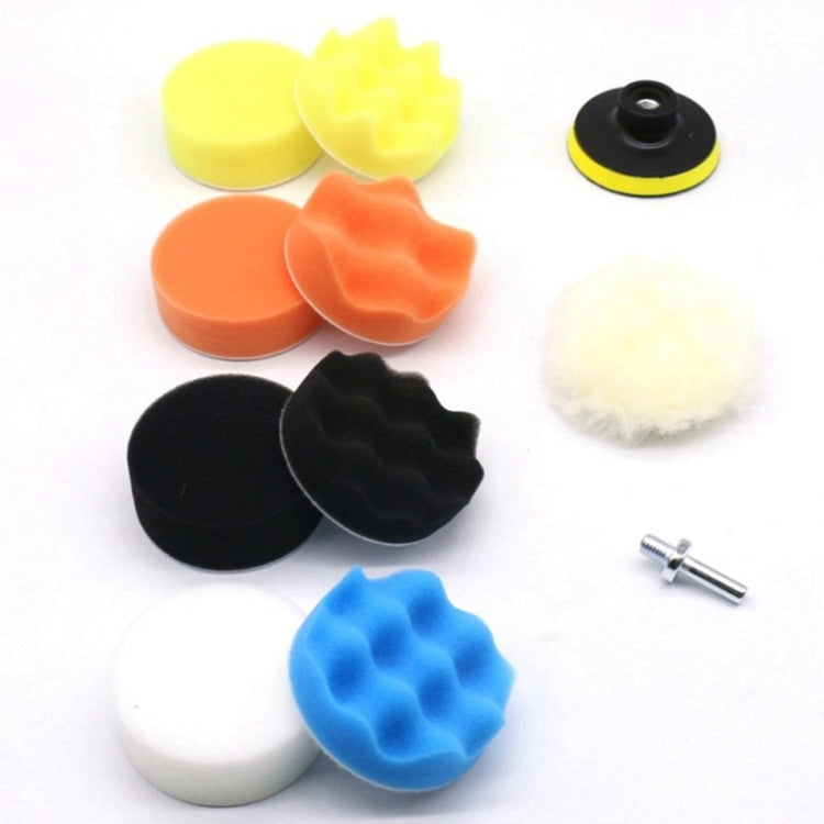 11 In 1 3-7 Inch Car Polishing and Waxing Sponge Plate Sponge Pad Set