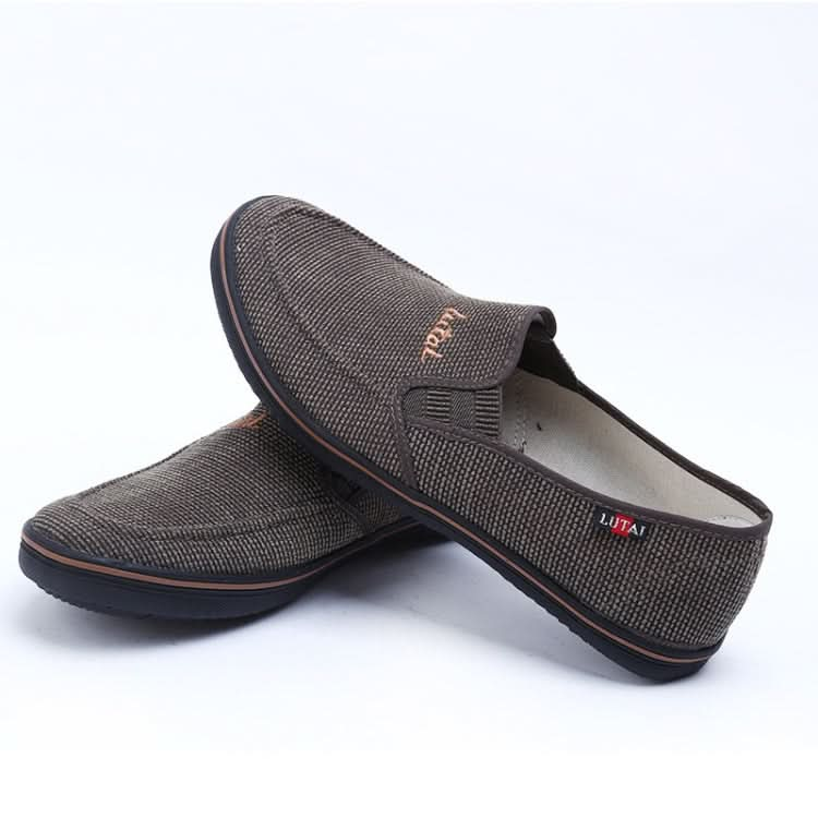 LuTai Men Loafers Rubber Sole Shoes Breathable Wear-Resistant Casual Shoes, Series 1 Reluova