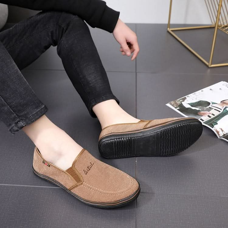 LuTai Men Loafers Rubber Sole Shoes Breathable Wear-Resistant Casual Shoes, Series 1 Reluova