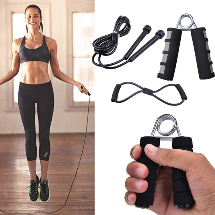 3 In 1 Portable Fitness Exercise Skipping Grip Set