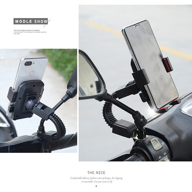 Motorcycle Electrical Car Rearview Mirror Rotatable Automatic Lock Riding Mobile Phone Bracket ÎҵÄÉ̵ê