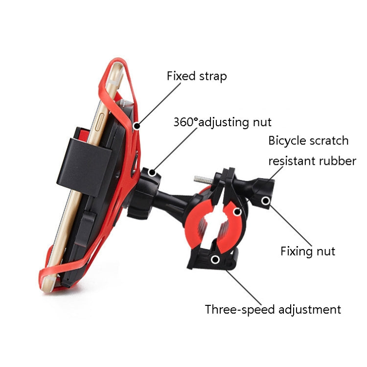 Bicycle Automatic Lock Mobile Phone Bracket 360 Degree Rotating Carrier Cycling Bracket Reluova