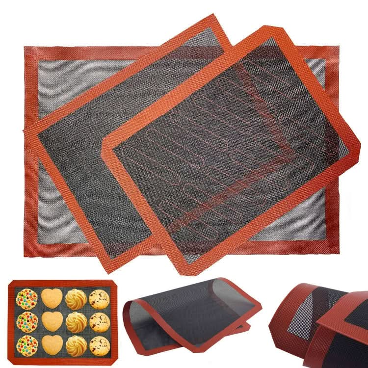 Hollow Non-Stick High Temperature Baking Mat Breathable Glass Fiber Baking Pan Mat Reluova