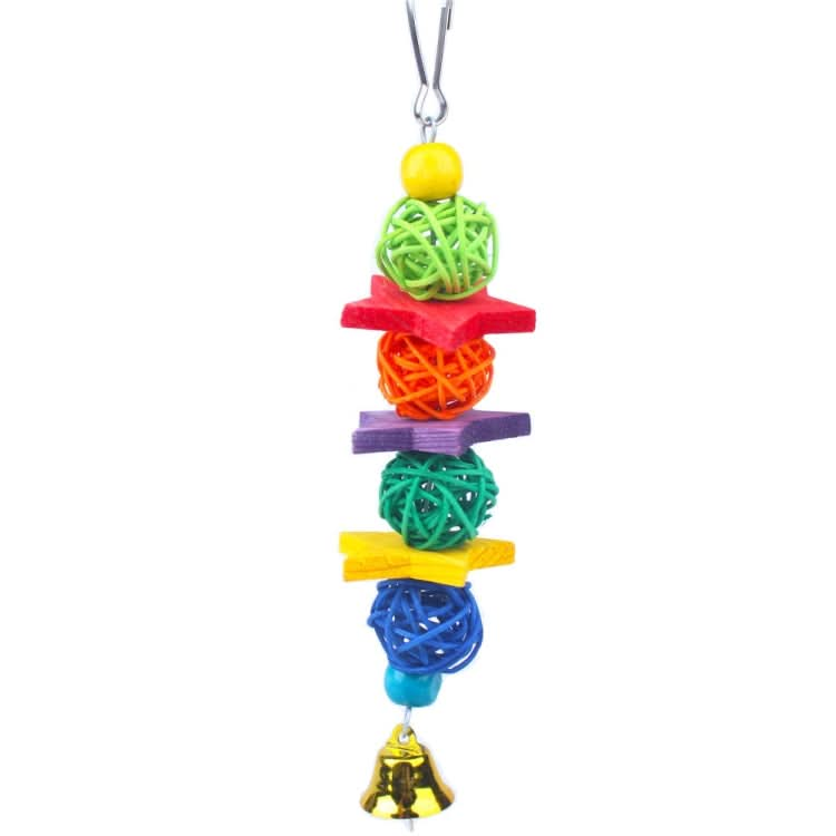 10 in 1 Parrot Toy Set Ladder Mirror String Of Bells - Reluova