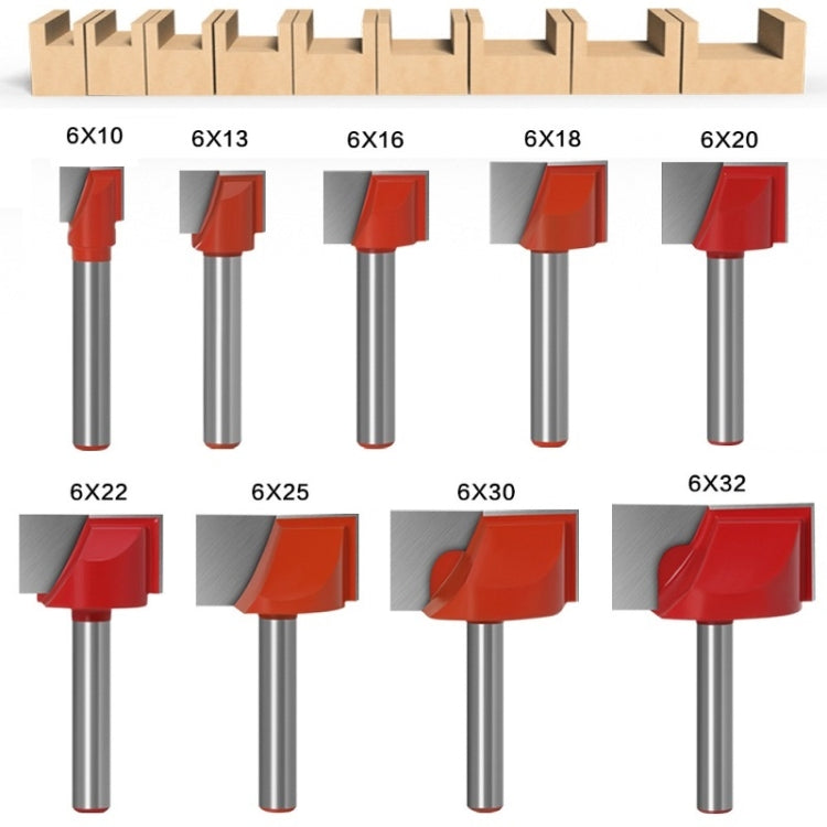 9 In1 6 Handle Bottom Cleaning Knife Woodworking Slotting Milling Cutter CNC Engraving Machine Tool My Store