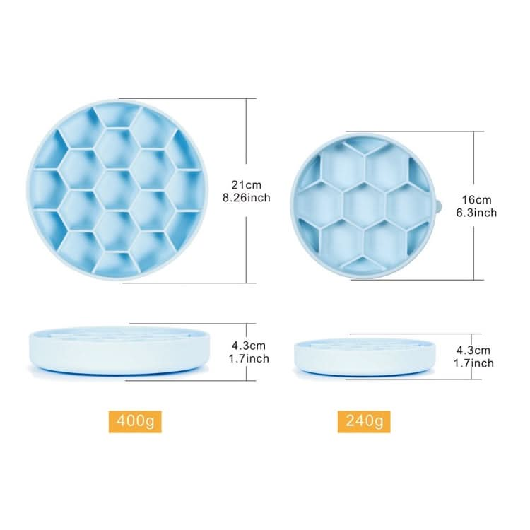 Pet Slow Eating Anti-Choke Slip Bowl Silicone Suction Cup Honeycomb Bowl - Reluova