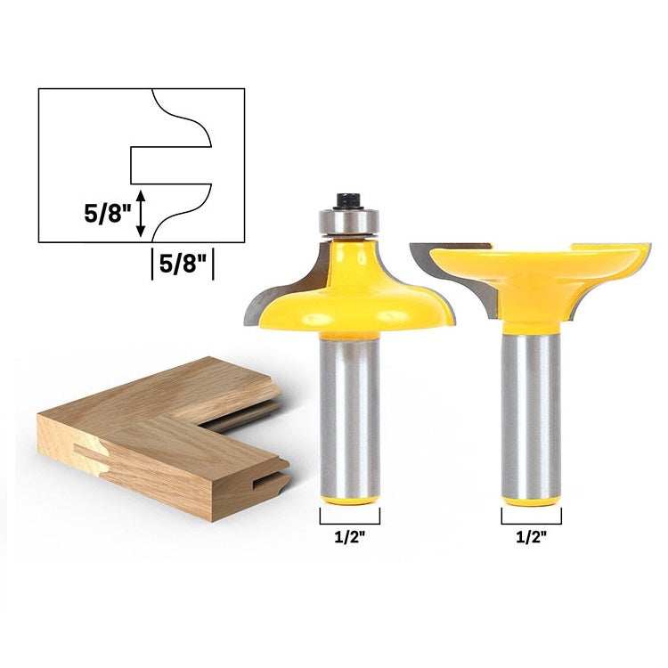 2 PCS/Set Door Frame Tenon Cutter Woodworking Engraving Milling Cutter