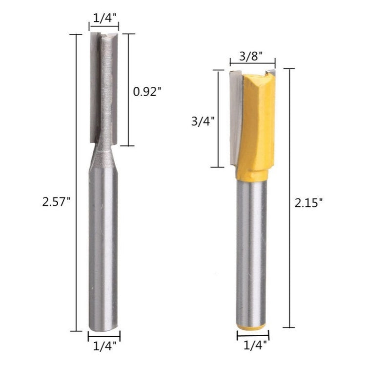 5 PCS/Set Trimming Machine Straight Cutter Head