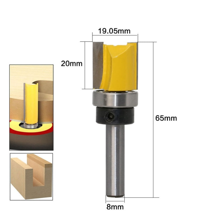 8MM Shank Copy Type Trimming Knife Straight Edge Engraving Machine Milling Cutter