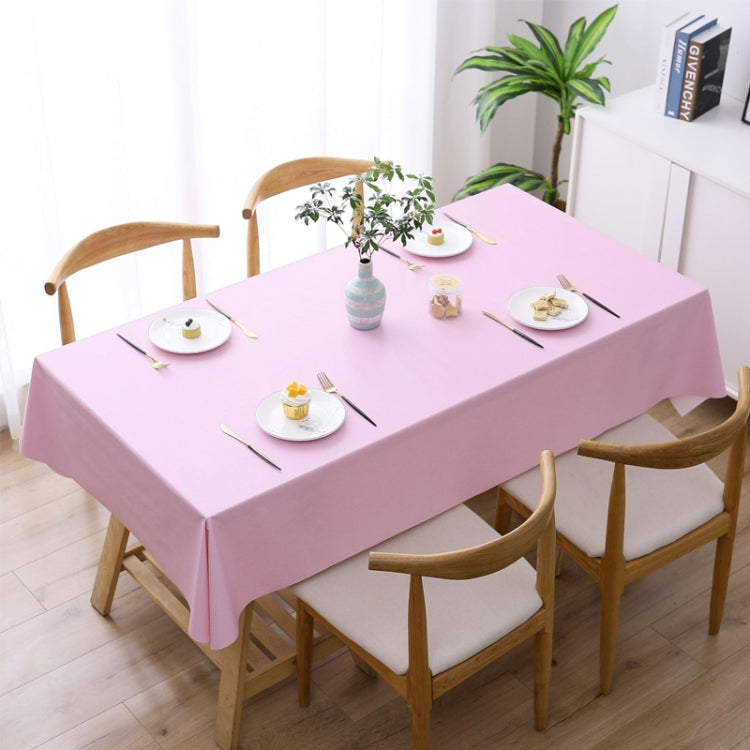 Solid Color PVC Waterproof Oil-Proof And Scald-Proof Disposable Tablecloth, Series 1 My Store