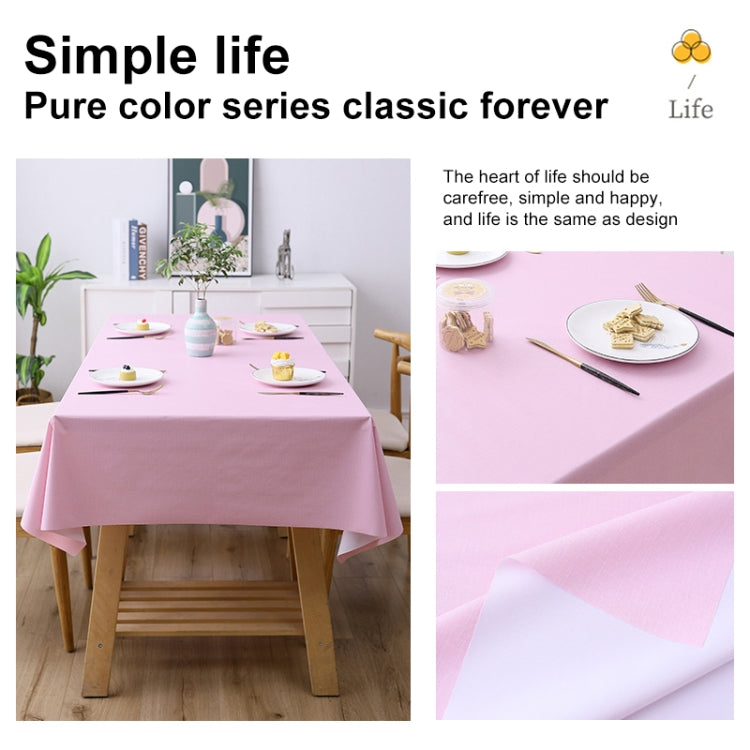 Solid Color PVC Waterproof Oil-Proof And Scald-Proof Disposable Tablecloth, Series 1 My Store