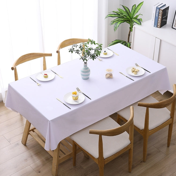 Solid Color PVC Waterproof Oil-Proof And Scald-Proof Disposable Tablecloth, Series 1 My Store