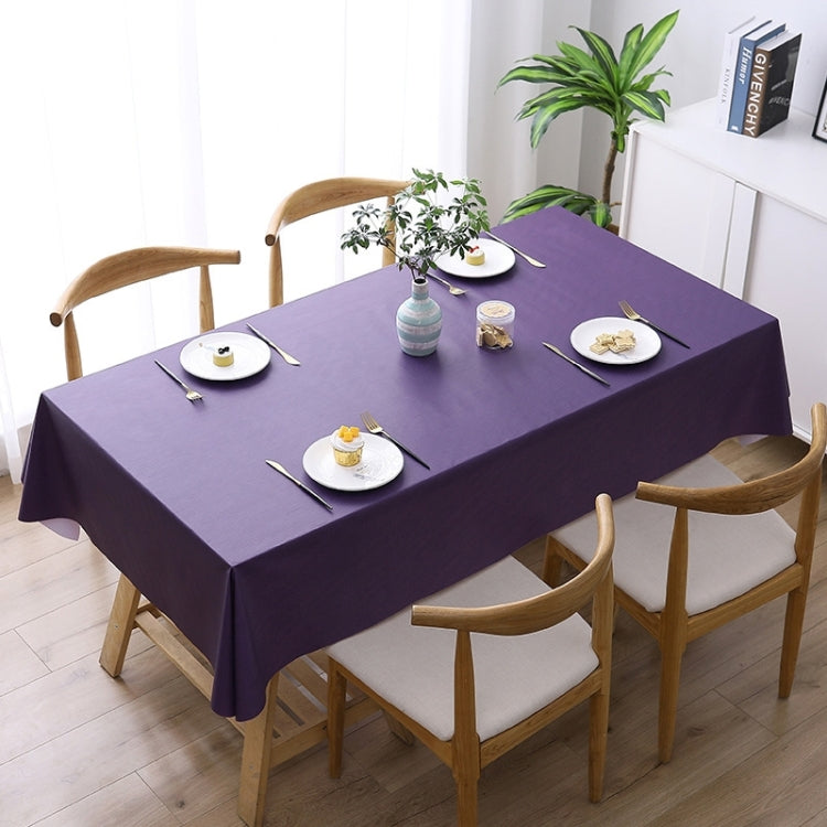 Solid Color PVC Waterproof Oil-Proof And Scald-Proof Disposable Tablecloth, Series 1 My Store