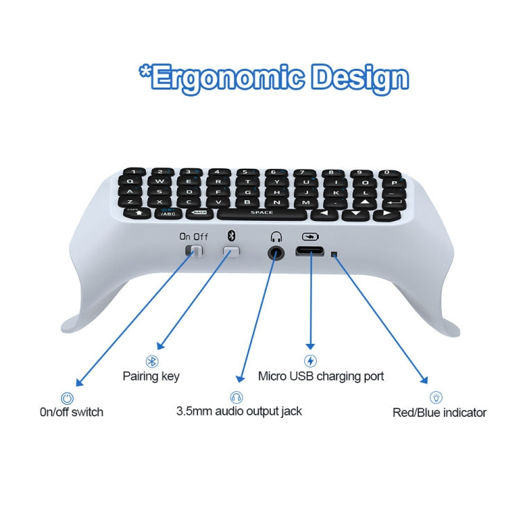 JYS-P5121 Bluetooth Wireless Handle Keyboard Can Chat Voice External Keyboard Suitable For PS5