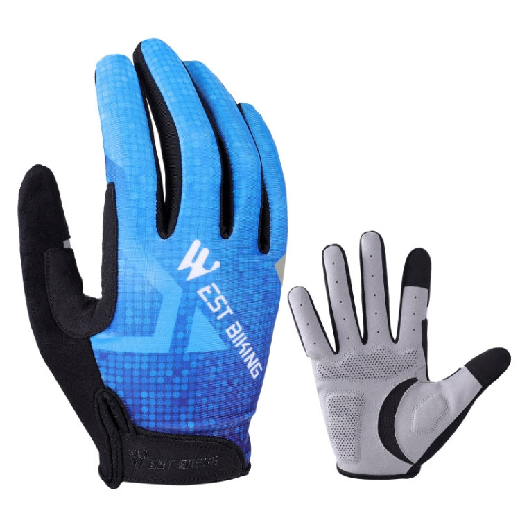 WEST BIKING YP0211216 Riding Gloves Bike Shock Absorption Touch Screen Full Finger Glove Reluova