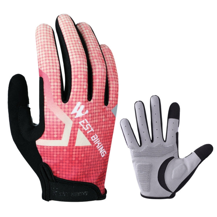 WEST BIKING YP0211216 Riding Gloves Bike Shock Absorption Touch Screen Full Finger Glove Reluova