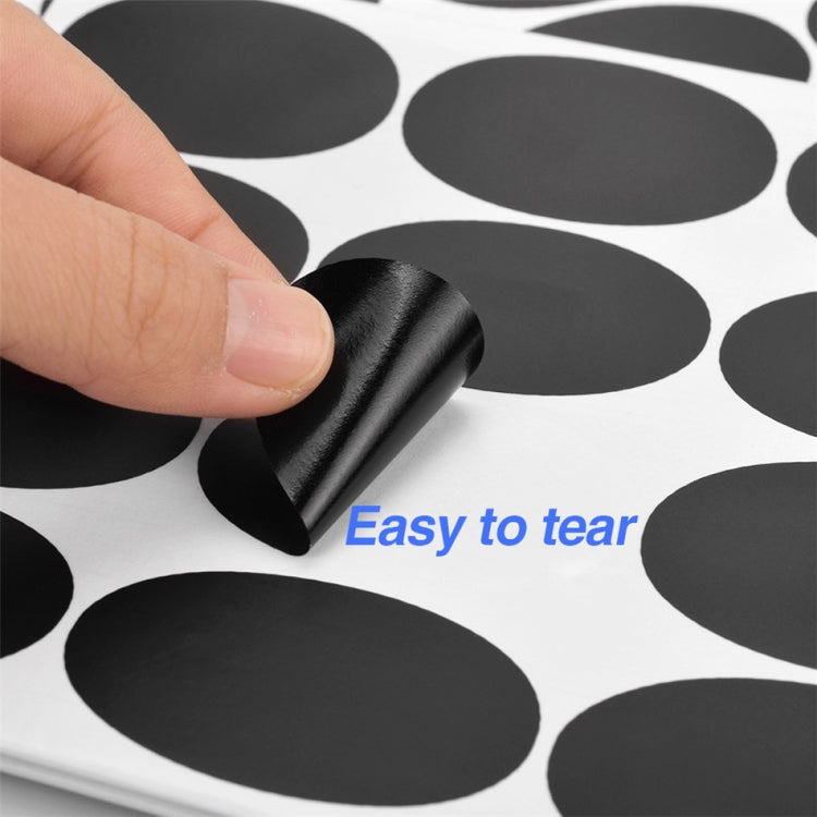 50 Sets Waterproof Removable Storage Bottle Sticker PVC Easy-To-Erasable Blackboard Sticker