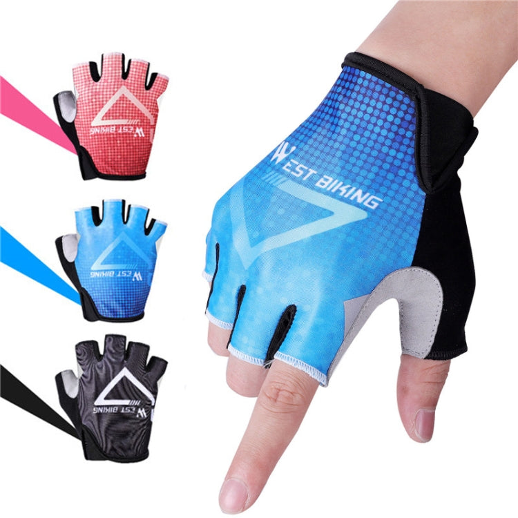 WEST BIKING YP0211215 Riding Gloves Summer Half Finger Breathable Outdoor Cycling Gloves