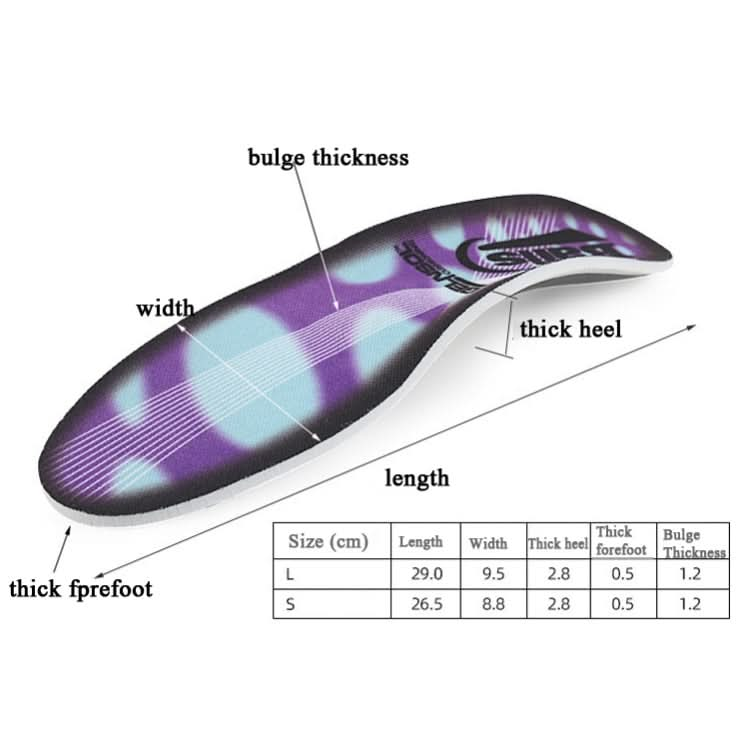 Flat Foot Valgus X-Leg Correction Insoles Men And Women Sports Insoles, Size: S (35-40) Reluova