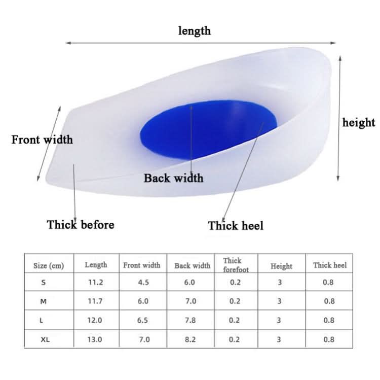 Silicone Heel Insole Is Comfortable Soft And Shock-Absorbing To Protect The Heel Insole Reluova