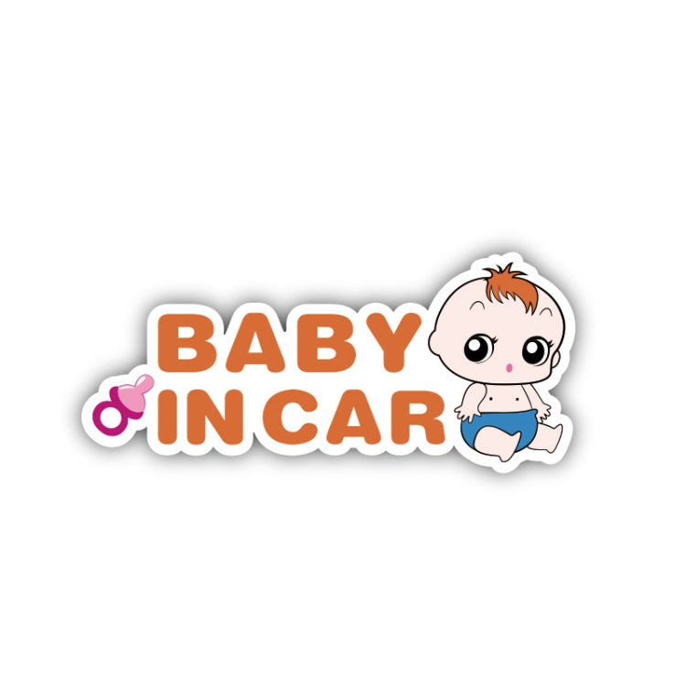 10 PCS There Is A Baby In The Car Stickers Warning Stickers Style: - Reluova 