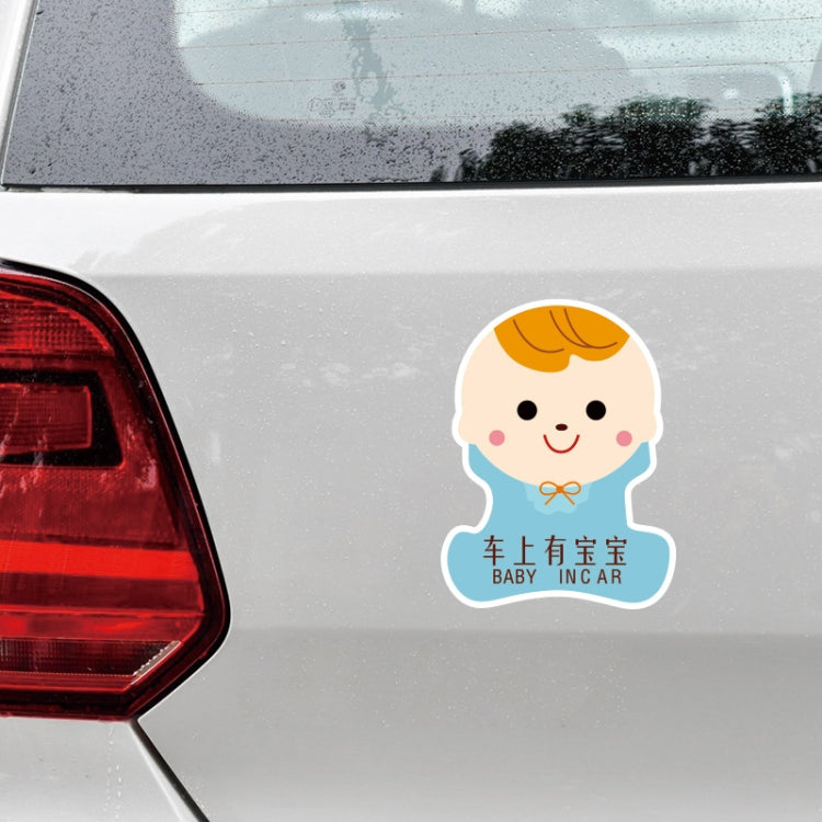 10 PCS There Is A Baby In The Car Stickers Warning Stickers Style: - Reluova 