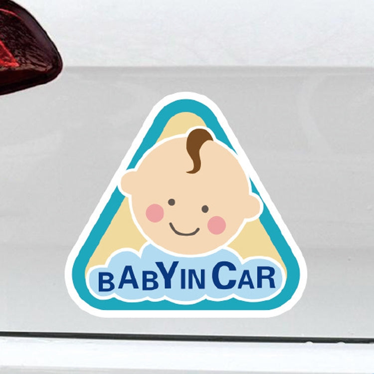 10 PCS There Is A Baby In The Car Stickers Warning Stickers Style:-Reluova