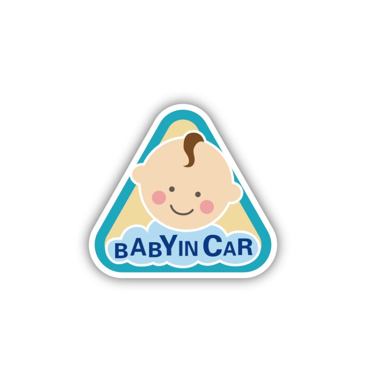 10 PCS There Is A Baby In The Car Stickers Warning Stickers Style:-Reluova