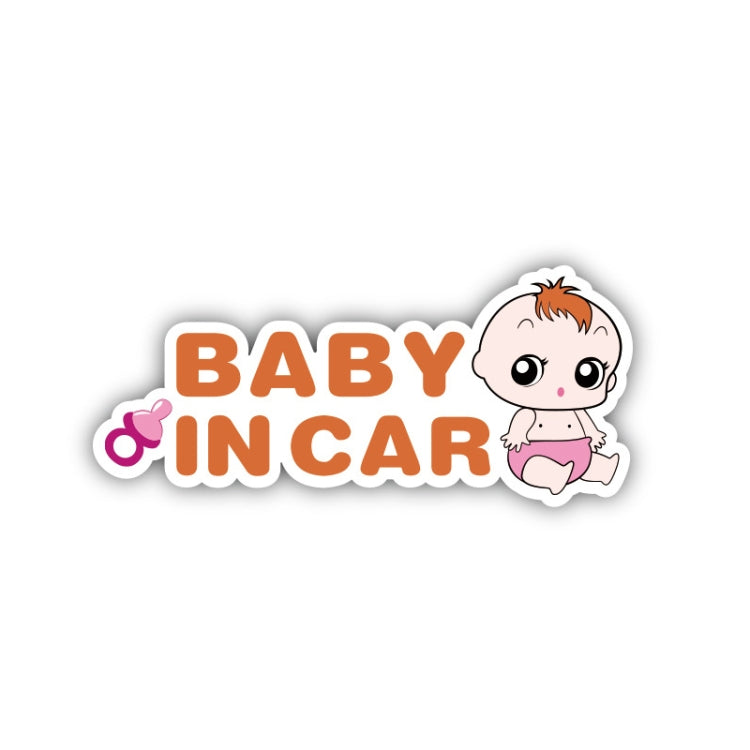 10 PCS There Is A Baby In The Car Stickers Warning Stickers Style: - Reluova 