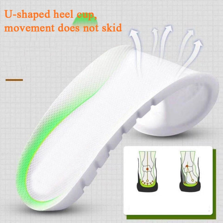 1 Pair 085 Sports Insoles Men And Women Breathable Sweat-Absorbent Deodorant Silicone Thickened Shock-Absorbing Insole