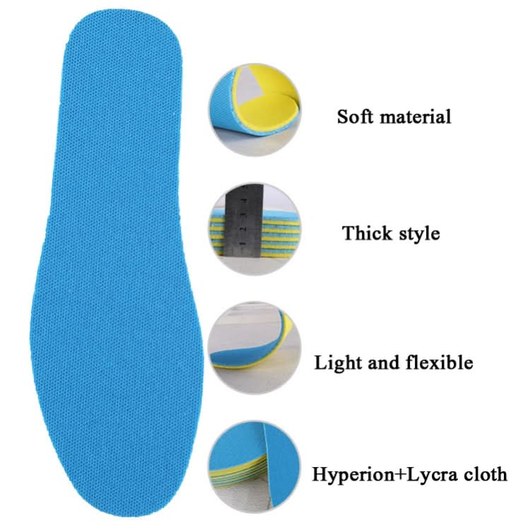 20 Pairs Double Layer Sports Insoles Deodorant Shock Absorption Soft Bottom Comfortable Basketball Running Insoles-Reluova