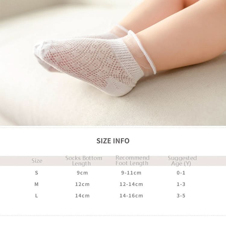 5 Pairs / Set Baby Socks Mesh Thin Cotton Breathable Children Boat Socks-Reluova