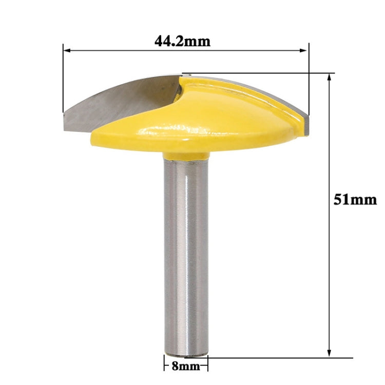 8-Handle Thin Flat-Bottomed Cutter Woodworking Milling Cutter My Store