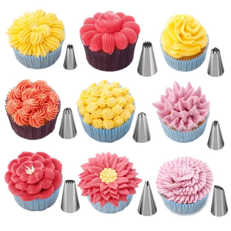 220 in 1 Cake Turntable Decorating Nozzle Set Baking Tool Fondant Mold Set-Reluova