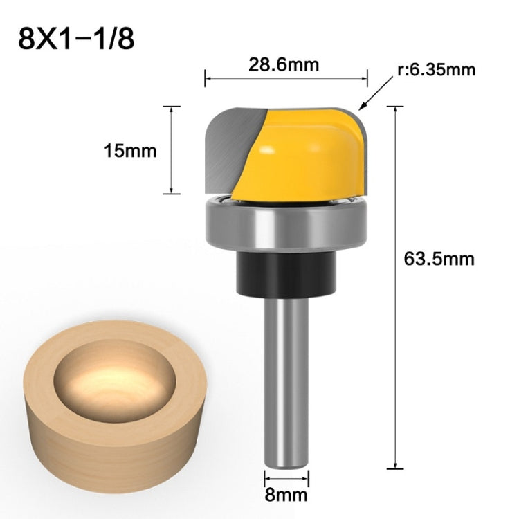 8-Handle Copy Type Deep Round Bottom Woodworking Milling Cutter Engraving Machine Keyhole Cutter My Store