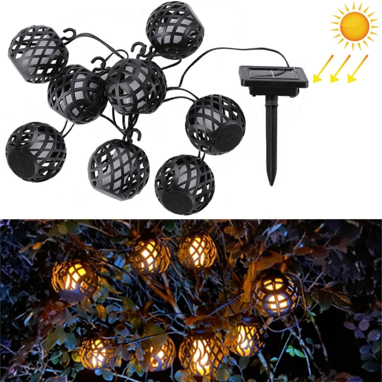 Solar Flame Ball Light String Outdoor Solar Courtyard IP44 Waterproof Light