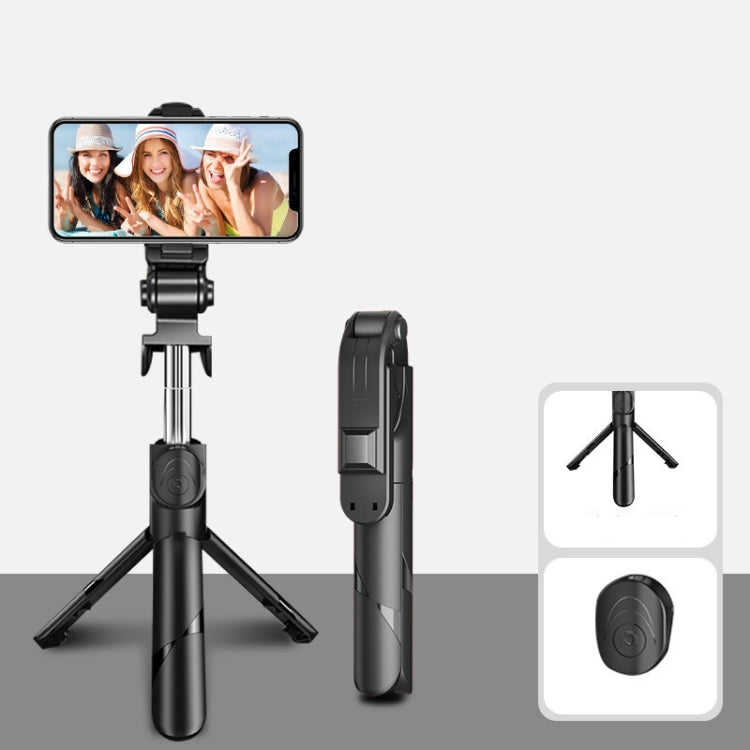 No Bluetooth Black XT02 360-Degree Rotating Multi-Function Retractable Mobile Phone Selfie Stick To Shoot Live TV Drama Tripod Reluova