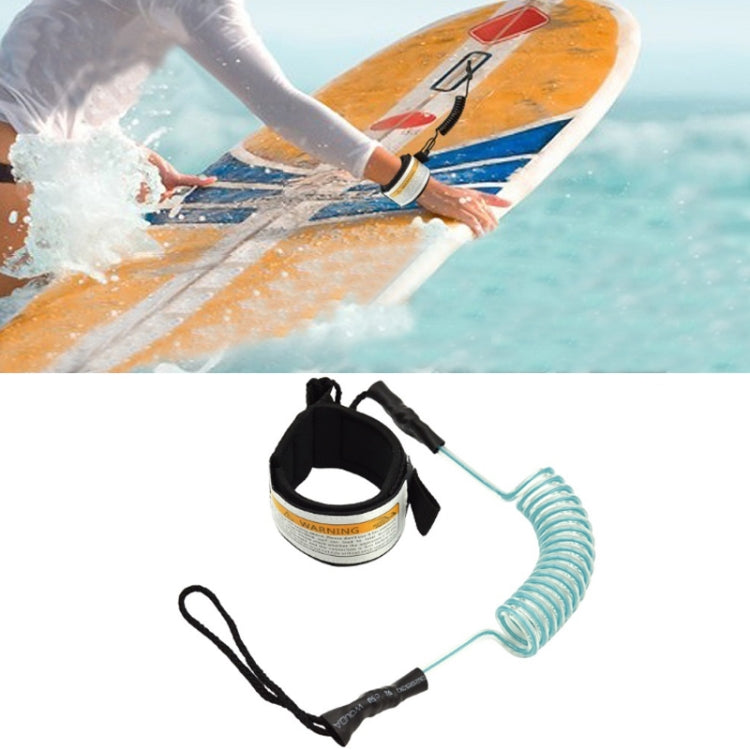 Surf Bodyboard Safety Hand Rope TPU Surfboard Paddle Towing Rope, The Length After Stretching: 1.6m