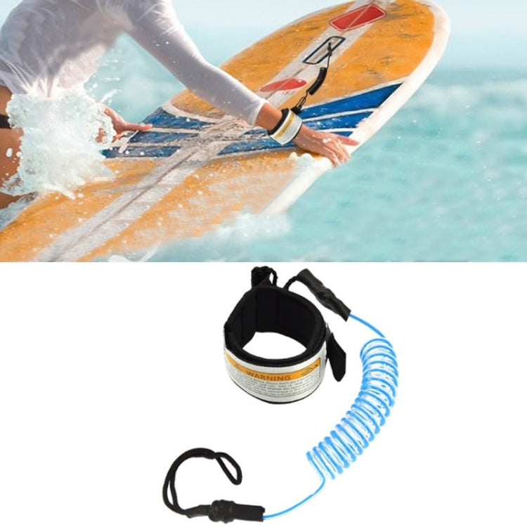 Surf Bodyboard Safety Hand Rope TPU Surfboard Paddle Towing Rope, The Length After Stretching: 1.6m