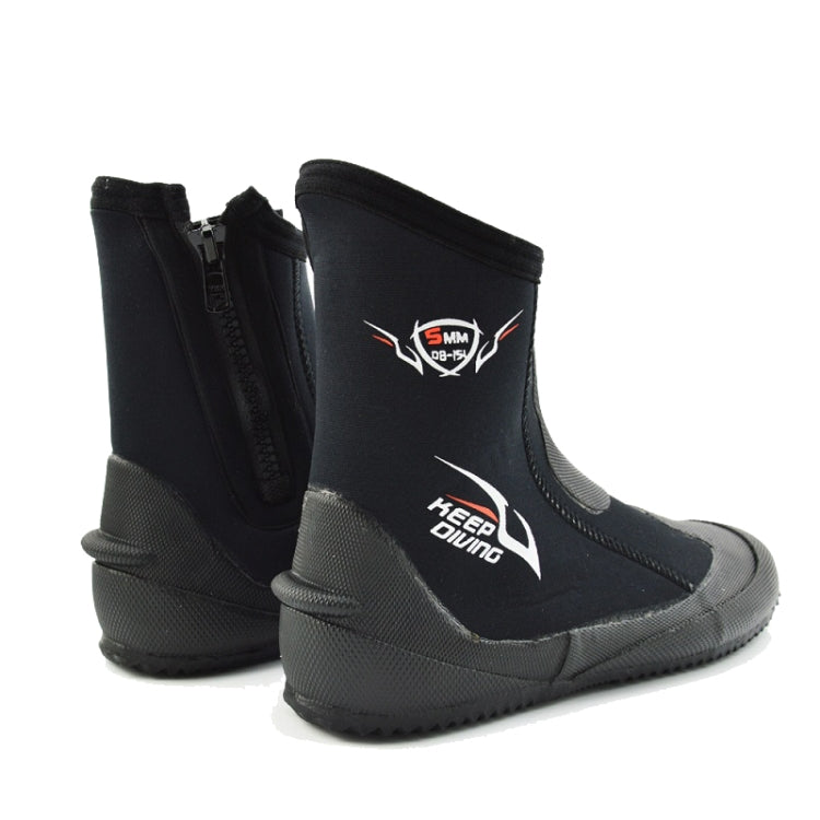 KEEP DIVING DB-151 5mm Thick Neoprene High-Top Diving Boots Wading Fish Antiskid Vulcanized Sole Shoes Reluova