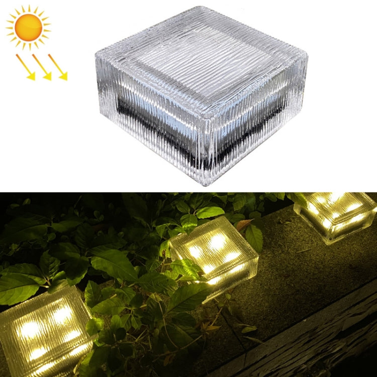 Solar Buried Lamp Vertical Striped Ice Square Grass Garden Decoration Waterproof Light My Store