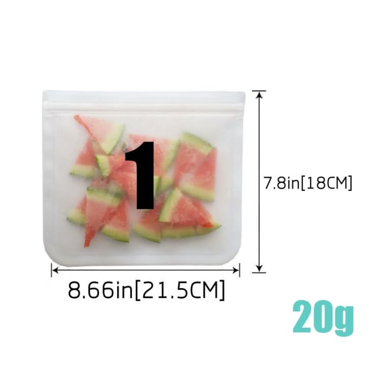 Translucent Frosted PEVA Food Preservation Bag Refrigerator Food Storage Bag Self-Sealing Food Bag Reluova