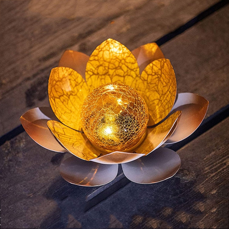 Lotus Solar Courtyard Lamp Outdoor Garden Decoration Light