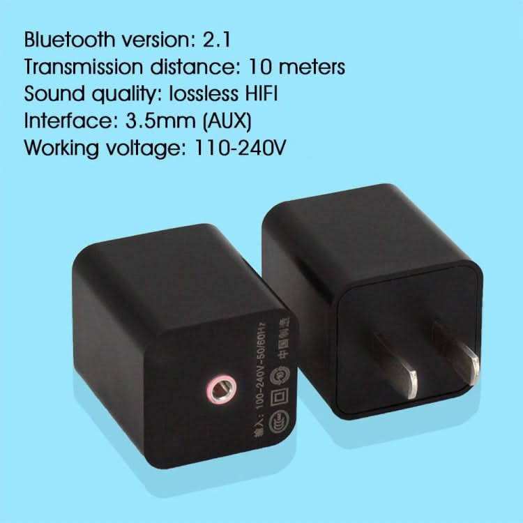 Q8S Bluetooth Receiver Audio Power Amplifier Stereo Audio Adapter HIFI Non-Destructive Transmission Converter, CN Plug