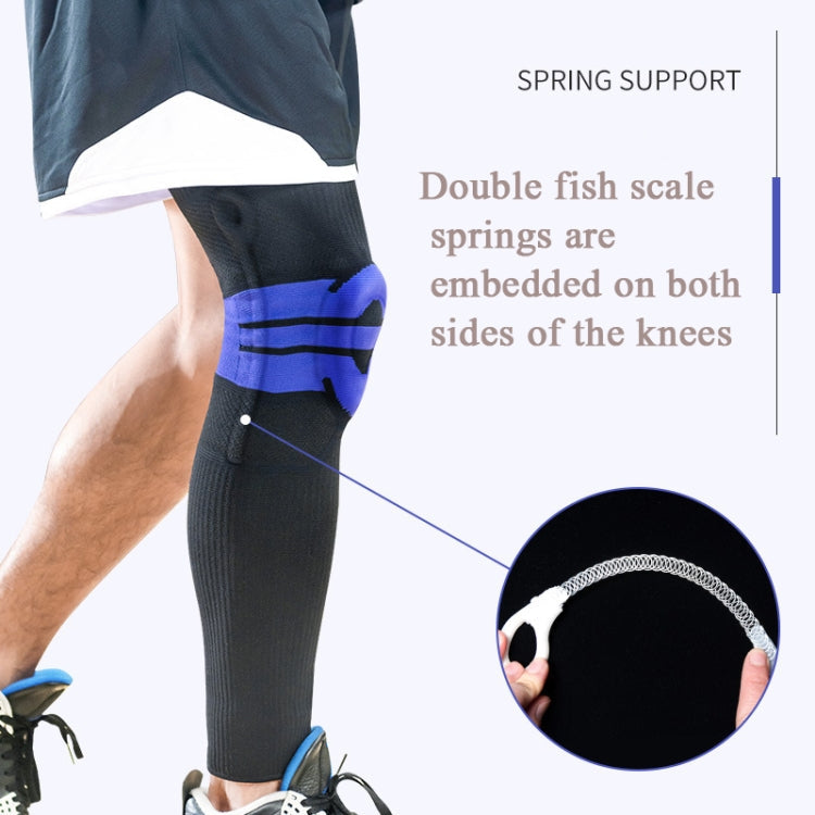 A Pair Sports Knee Pads Long Warm Compression Leggings Basketball Football Mountaineering Running Meniscus Patella Protector